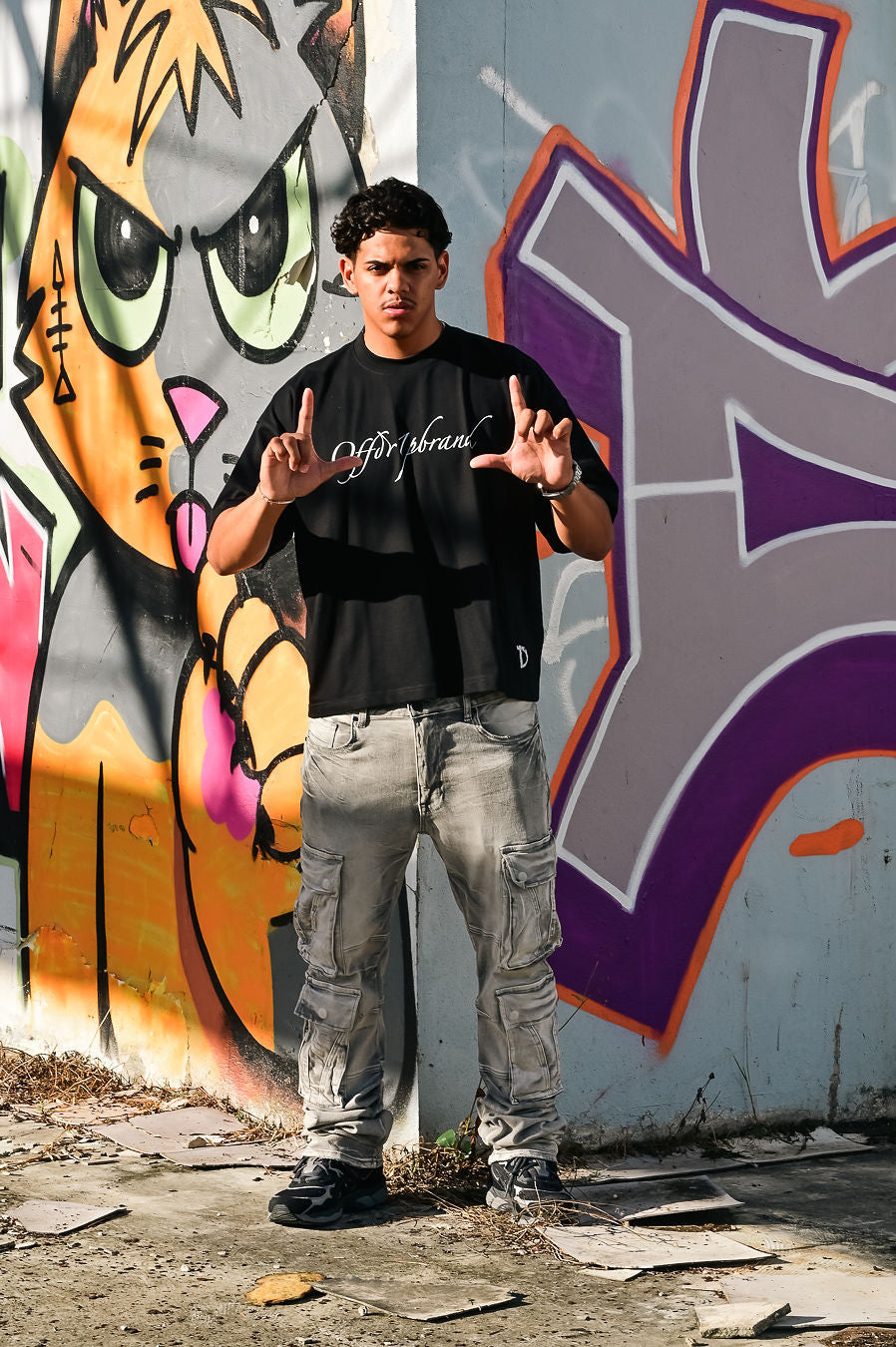 T SHIRT BOXY FIT DRIP BLACK